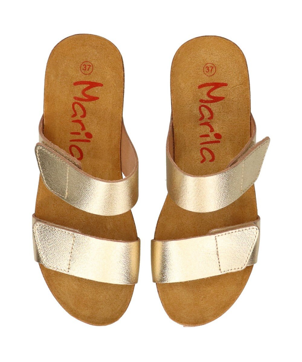 INTER-CHAUSSURES 【Marila】ダブルベルトフットベッドサンダル 