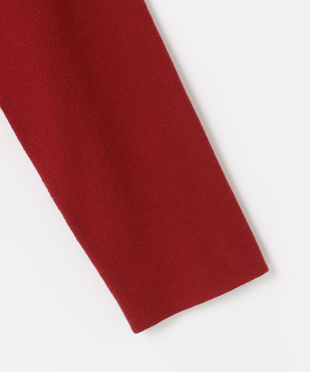 Feroux 胸元刺繍パールニット カーディガン 