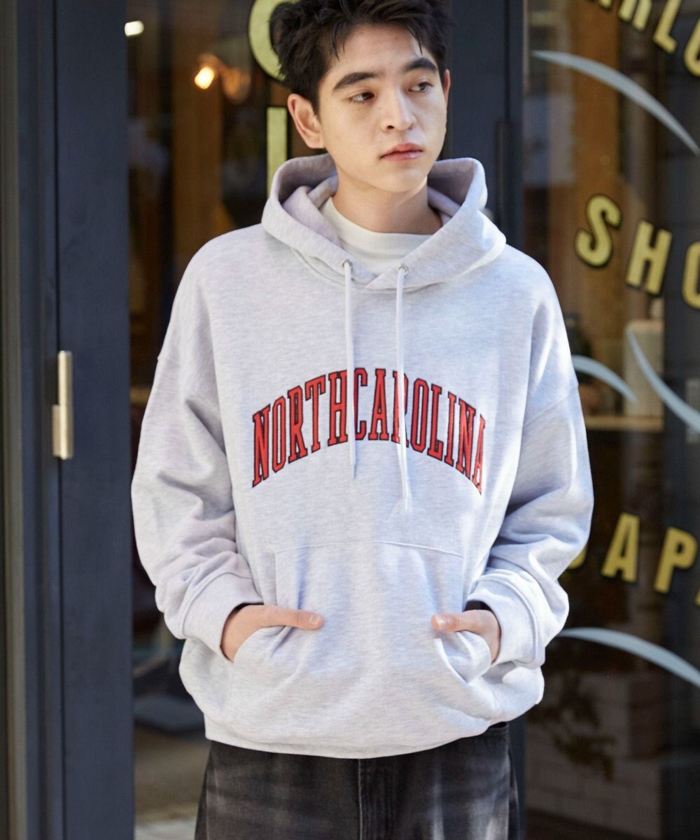 WEGO 【ユニセックス着用ITEM】ワッペンロゴパーカー 