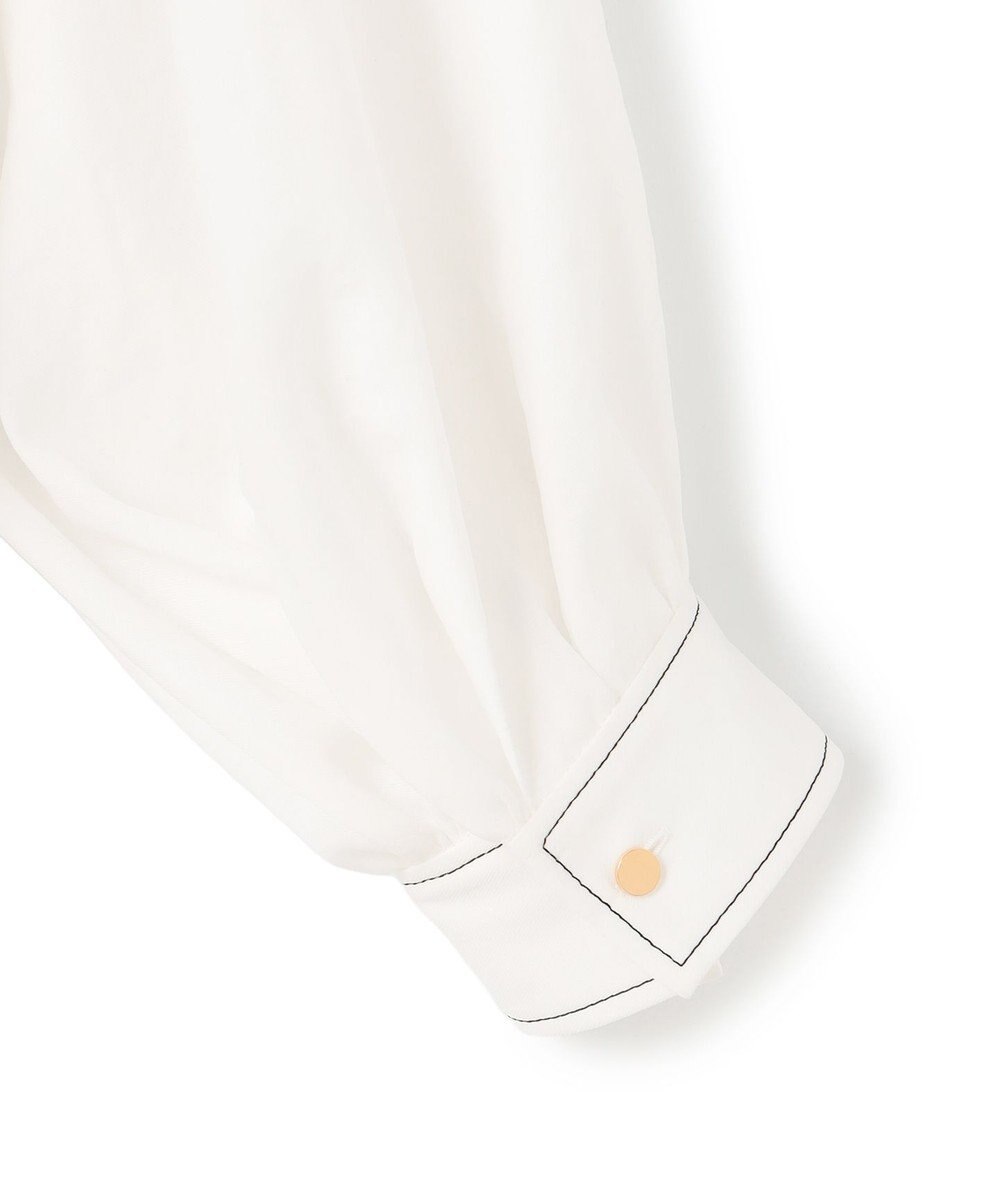 BEIGE， AXI / 刺繍ステッチ ドルマンスタンドブラウス 