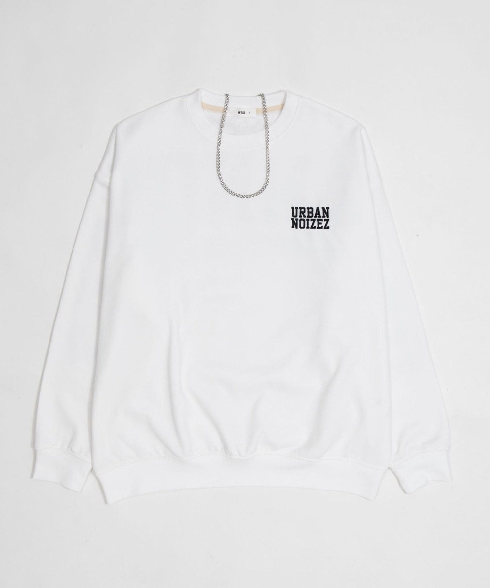 WEGO 【2点SET】アクセ付き裏シャギーグラフィックプルオーバー 