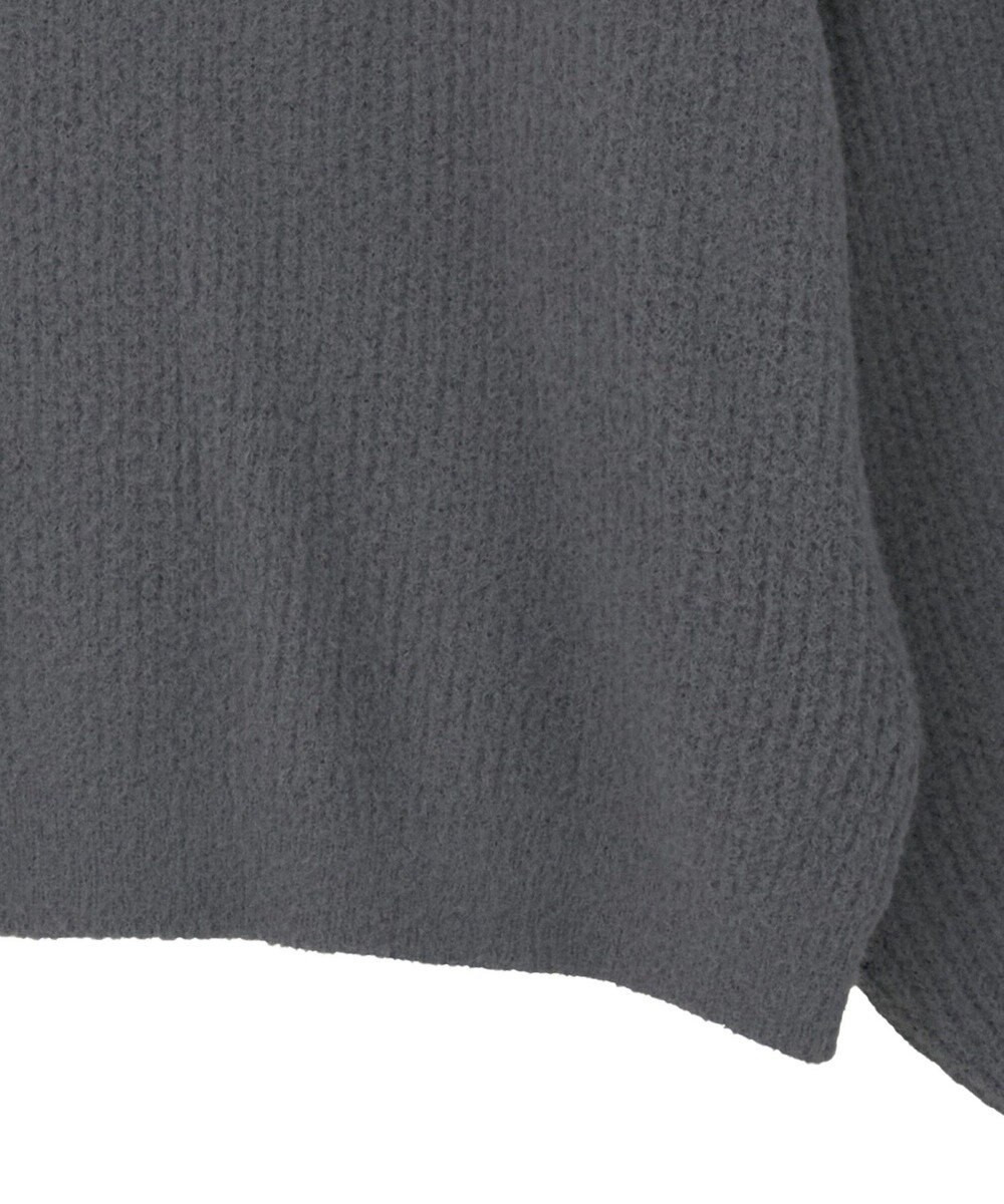 earth music&ecology パウダーシャギー畦プルオーバー 