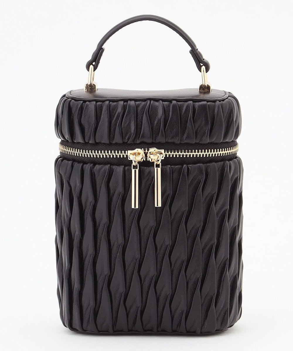 LA BAGAGERIE 【MONICA】ランダムプリーツバニティバッグ 