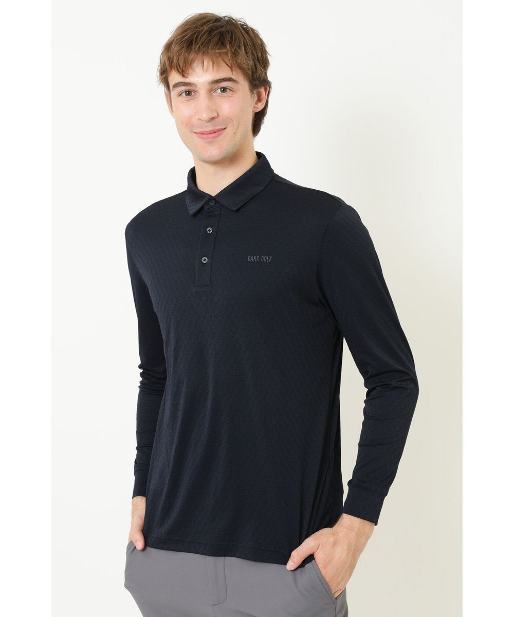 DAKS 【DAKS GOLF】冷感テクスチャ長袖ポロ 