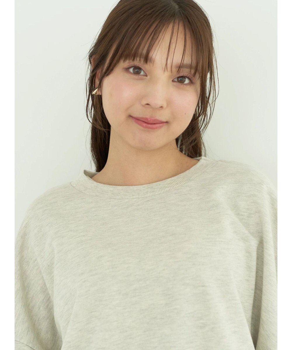 earth music&ecology 裏毛ドロストプルオーバー 
