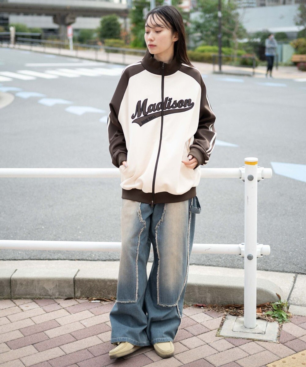 WEGO 【ユニセックス着用ITEM】ラグランライントラックジャケット 