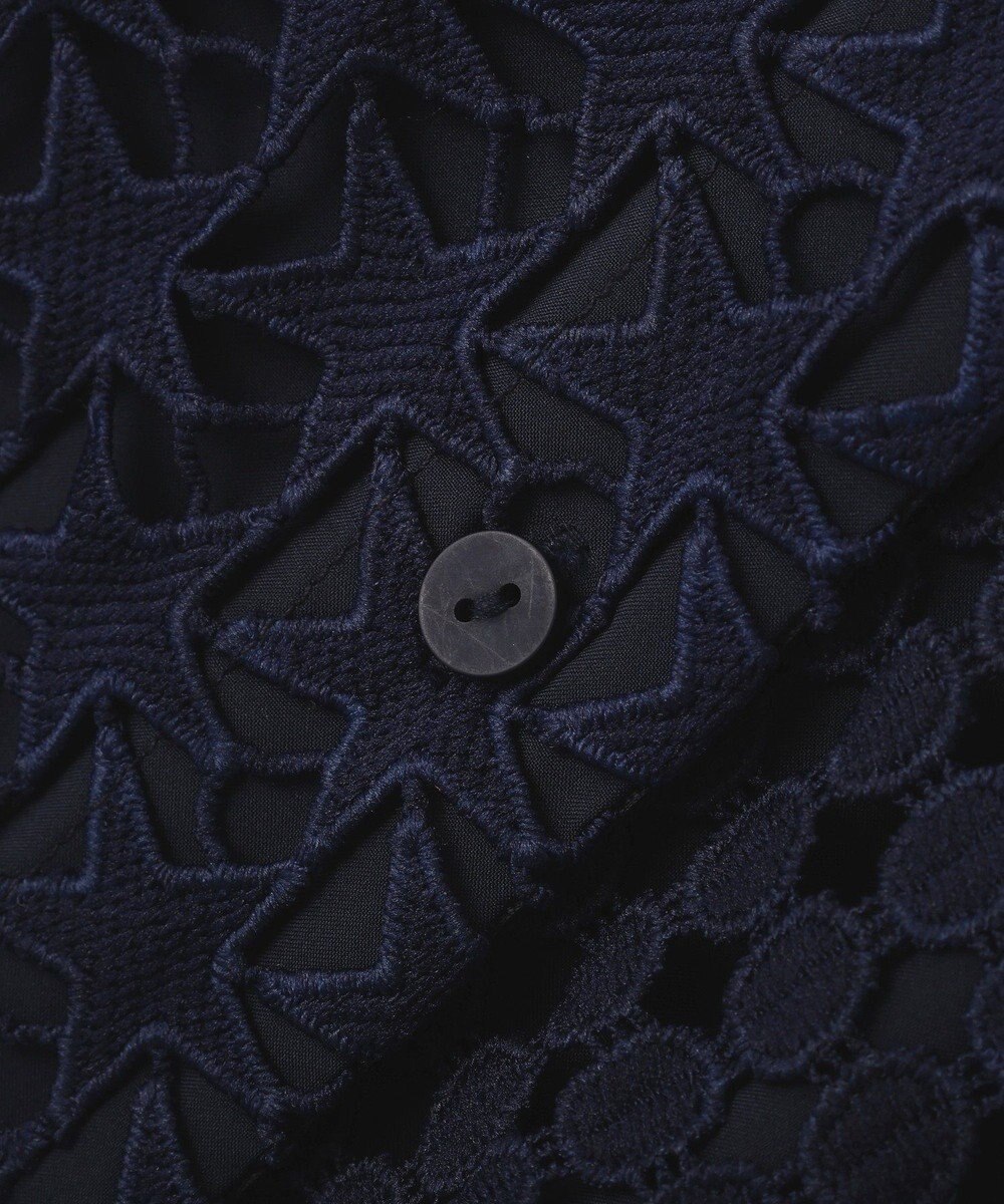 YECCA VECCA レースMIXレイヤードデザインシャツ 