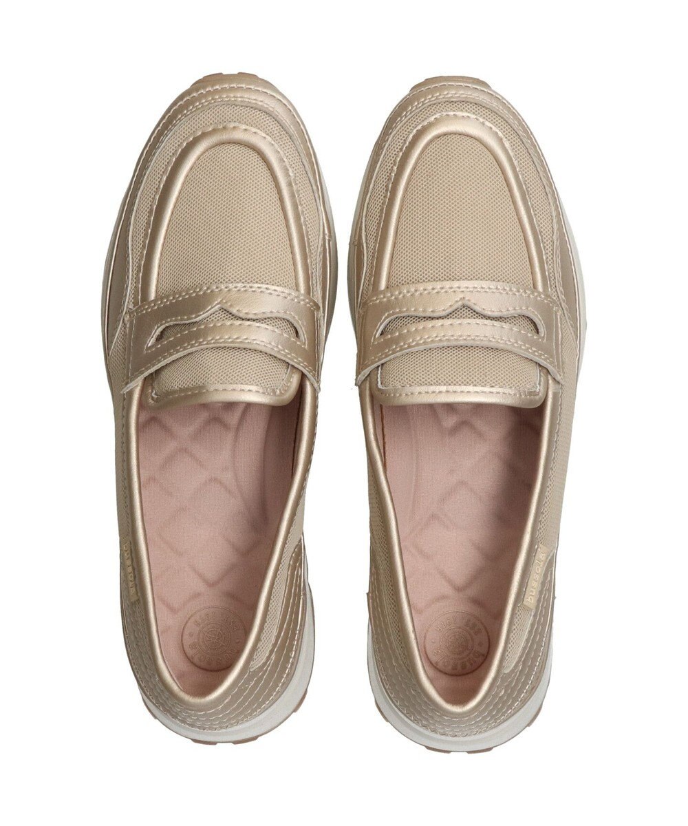 INTER-CHAUSSURES ＜衝撃軽減・抗菌防臭＞【BUSSOLA】撥水ローファースニーカー 