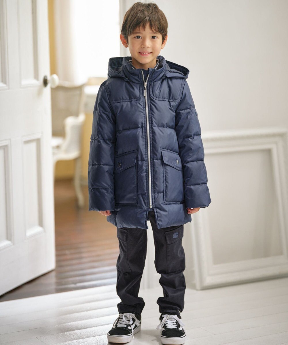 J.PRESS KIDS 【110-130cm】【撥水】50Dタフタ ダウンコート 