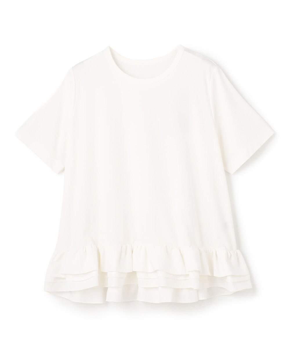 UNFILO BEAUTY FORM-T フリルヘム Tシャツ 