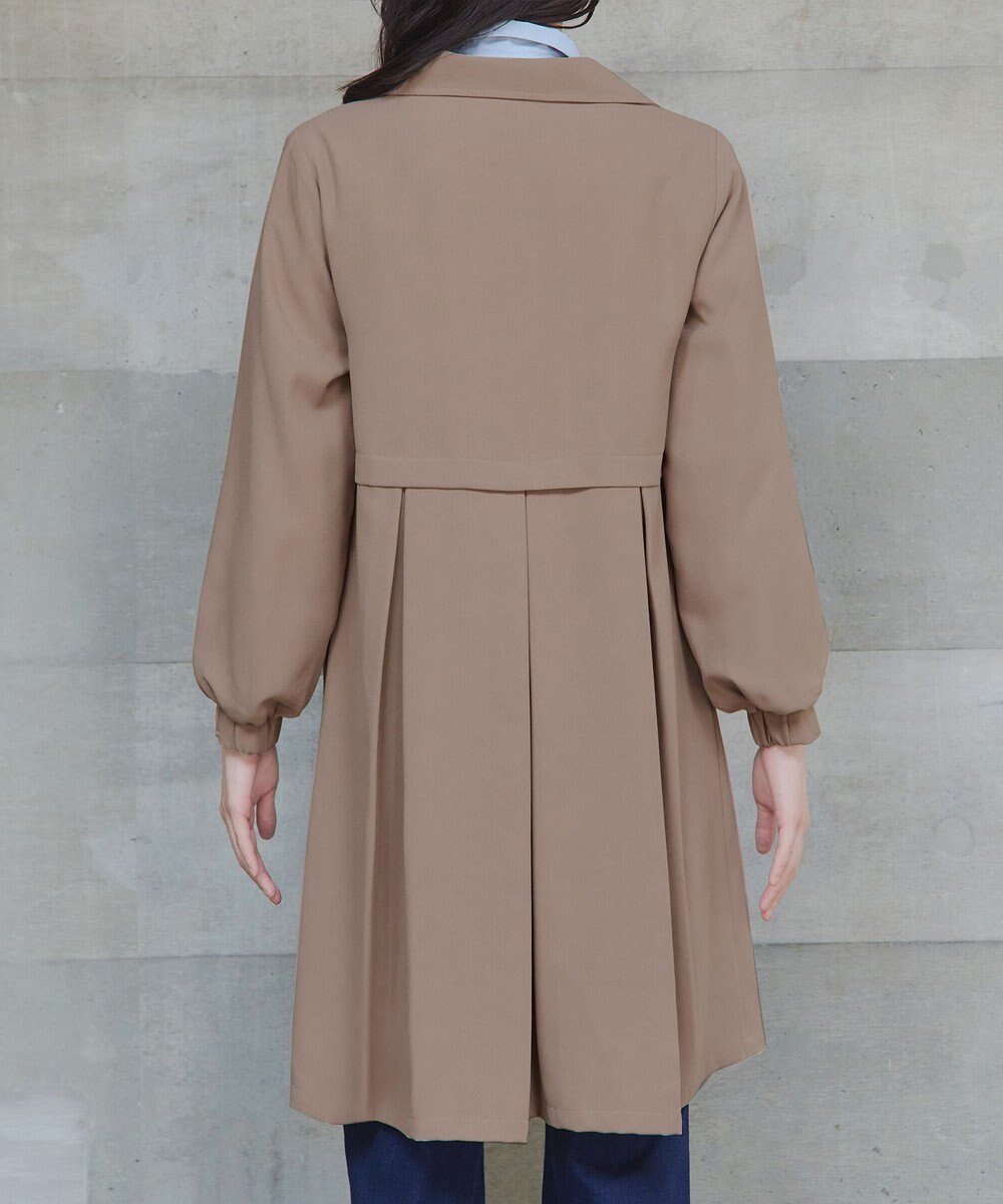 Tiaclasse 【洗える】バックプリーツパフスリーブコート 