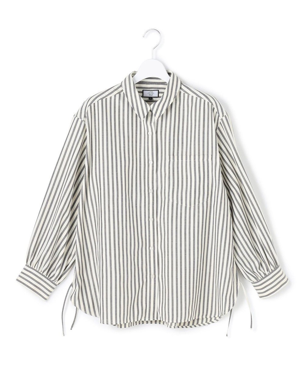 J.PRESS YORK STREET 【WOMEN】サイドドローストリング シャツブラウス 