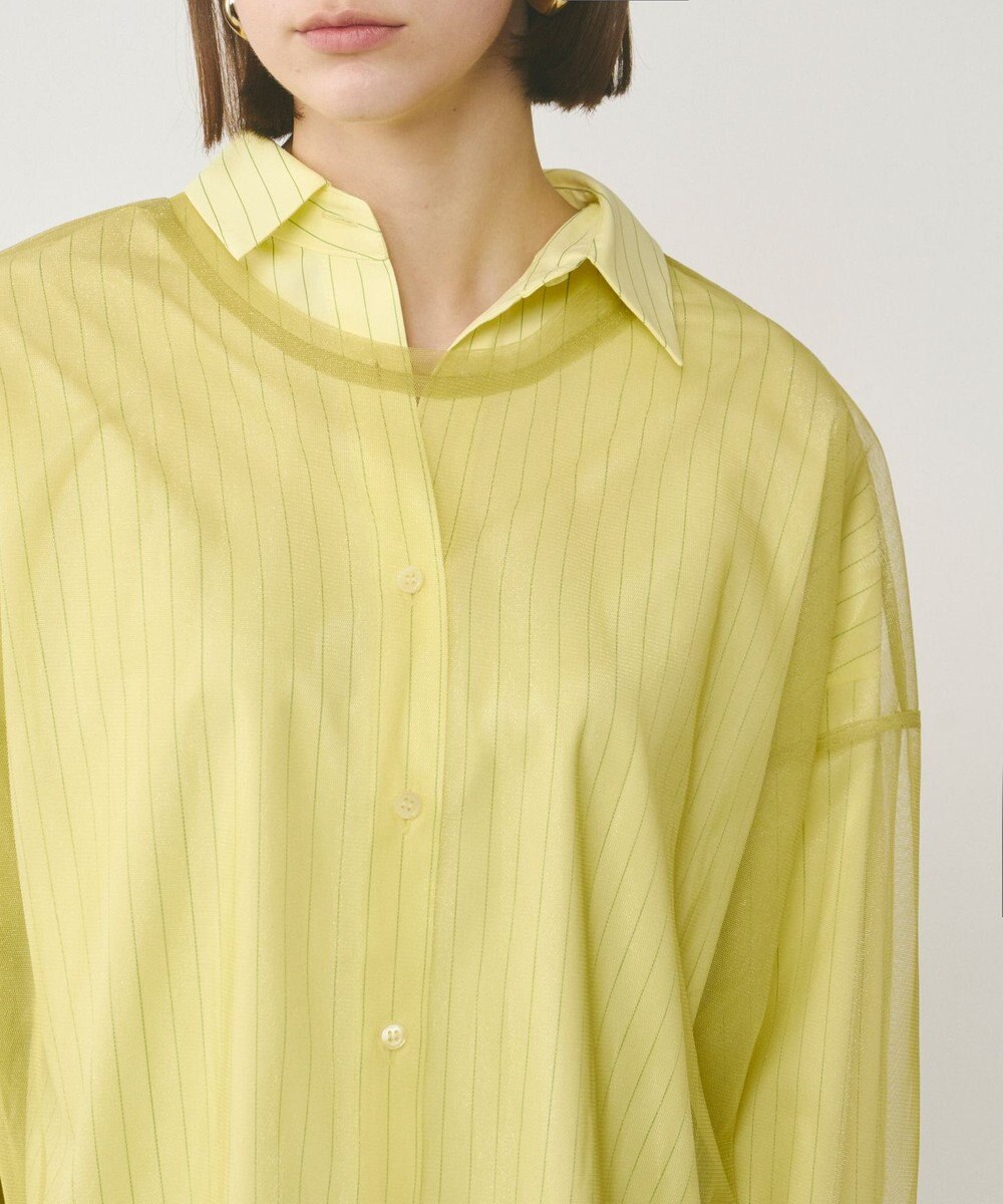 GRACE CONTINENTAL チュールレイヤードシャツ 