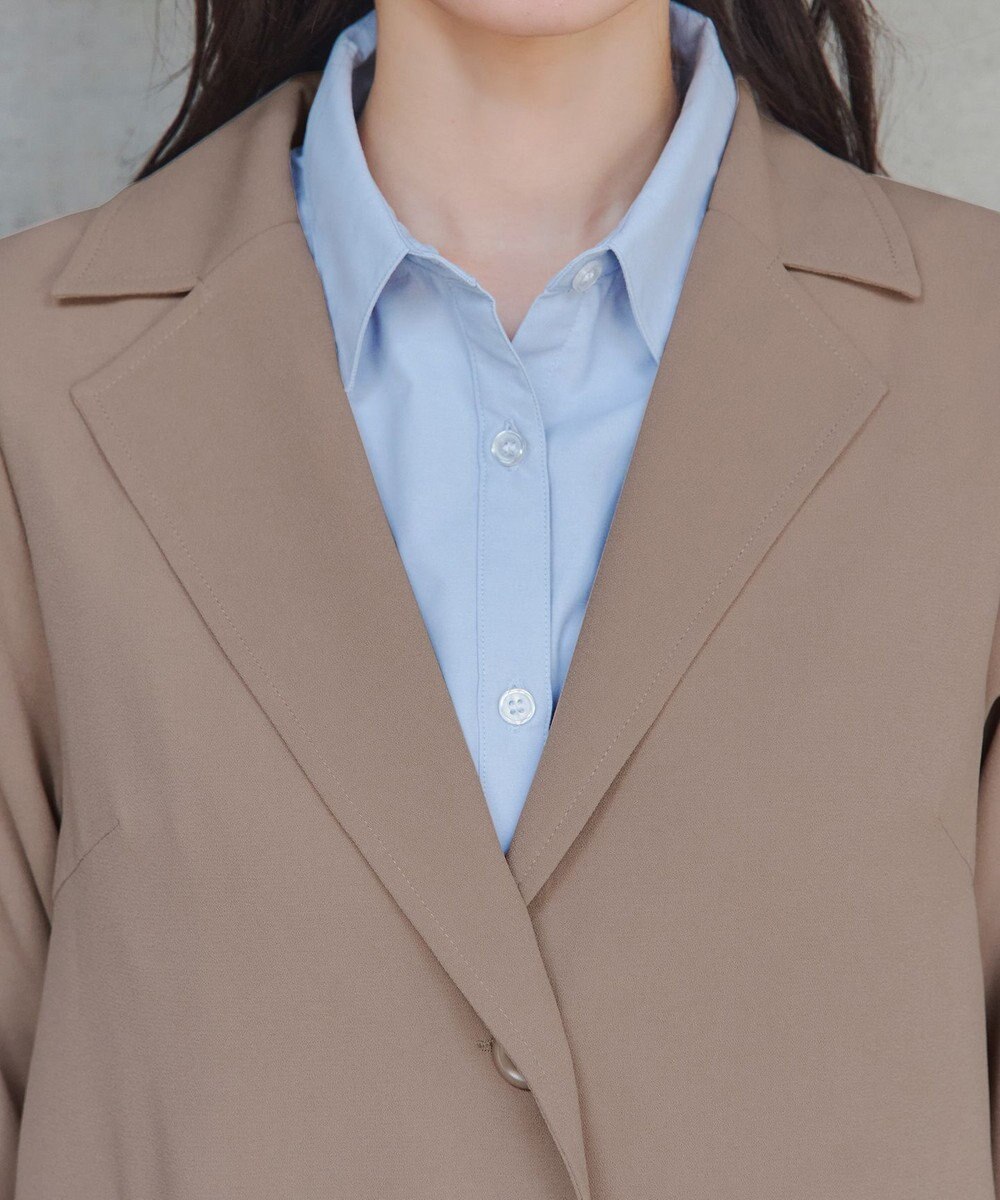 Tiaclasse 【洗える】バックプリーツパフスリーブコート 