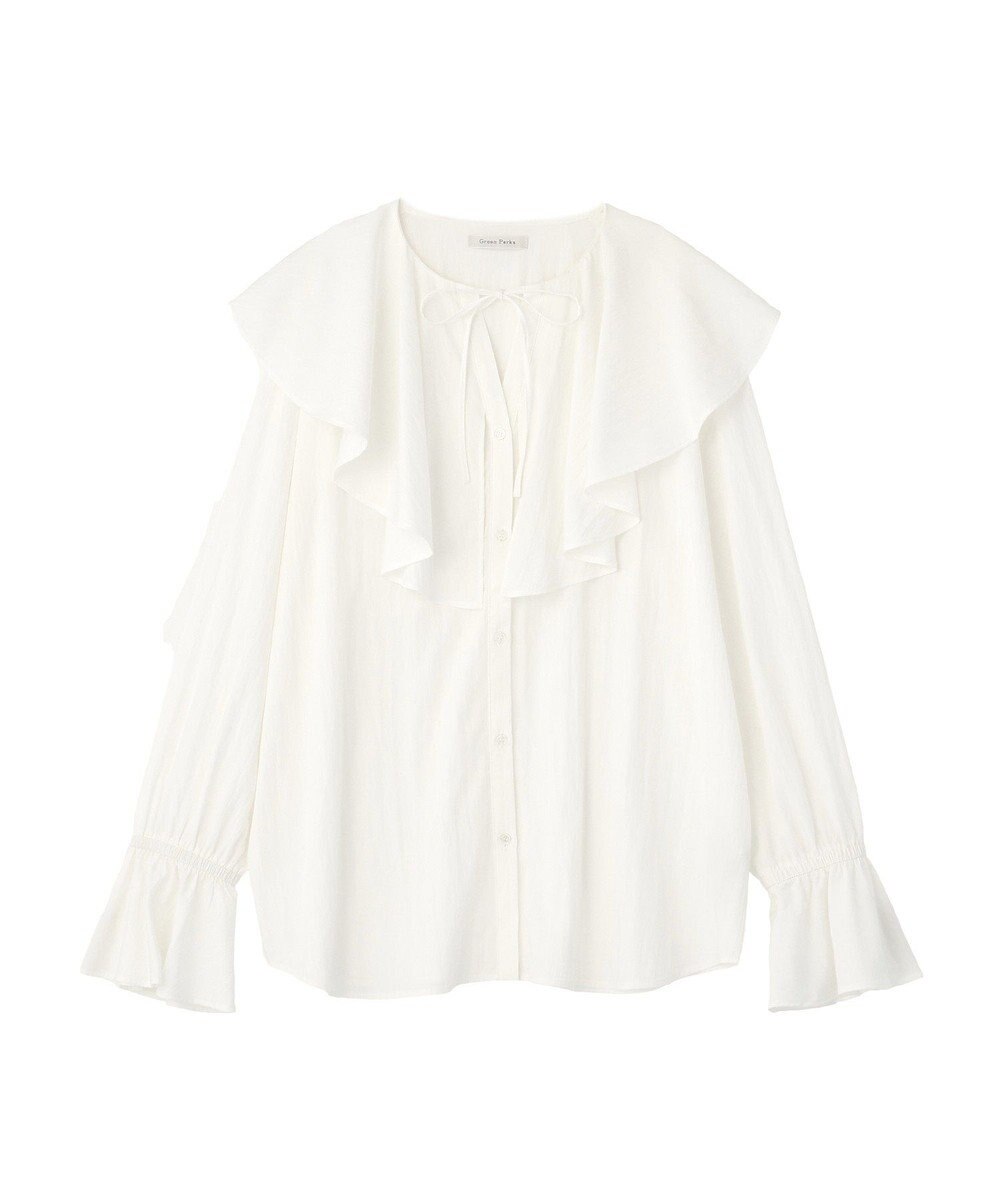 Green Parks ラッフルブラウス 