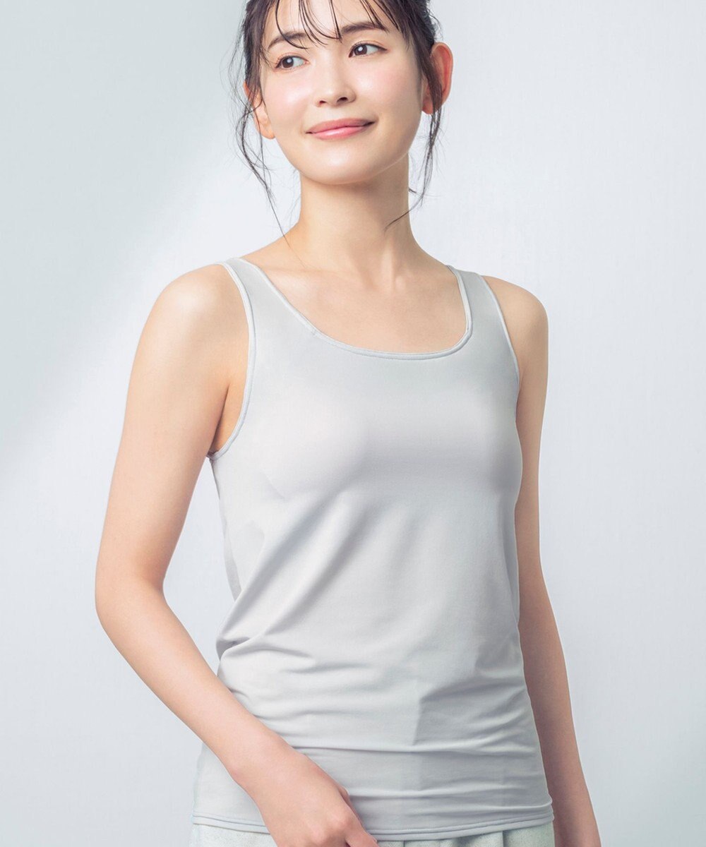 Wing 【SHIHOさん着用】 カップ付きタンクトップ ラク きれいなバストシルエット 【シンクロブラトップ 吸汗速乾タイプ】 ブラトップ ET1152 ウイング／ワコール 