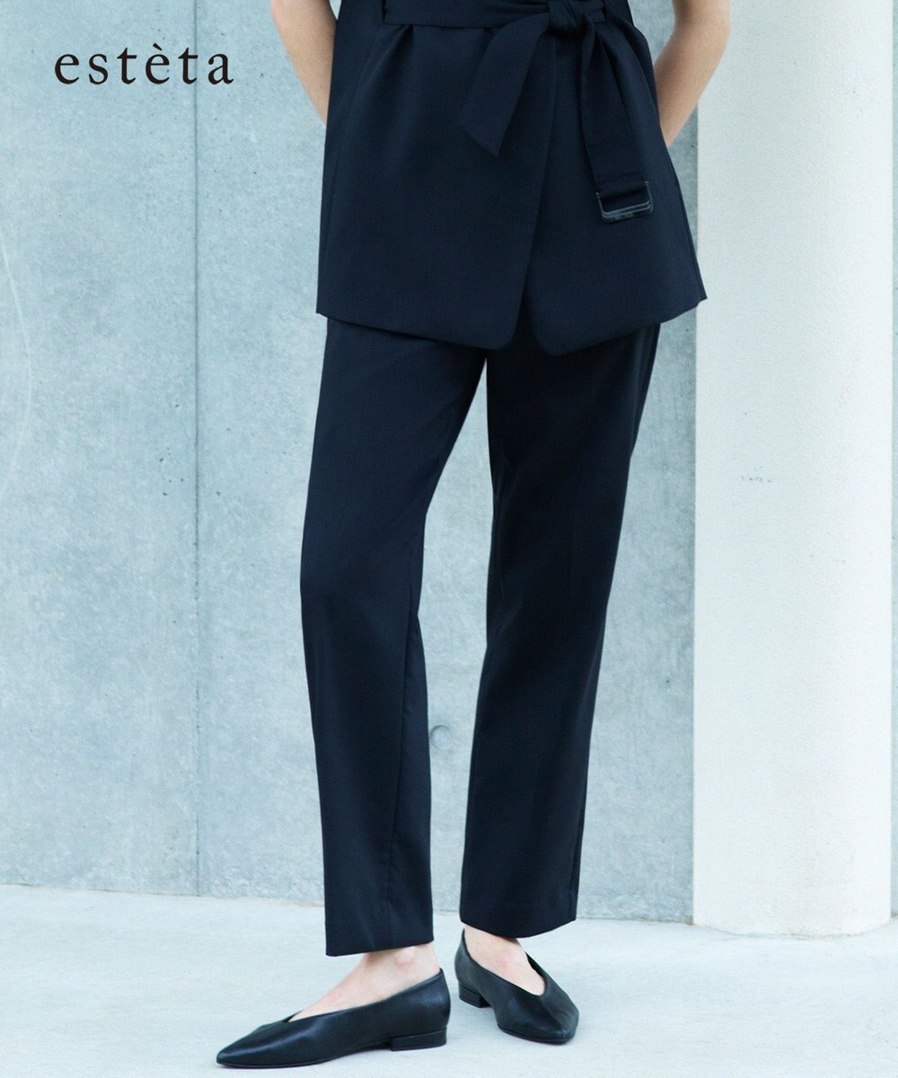 23区 【エステータ】ライトダブルクロス パンツ 