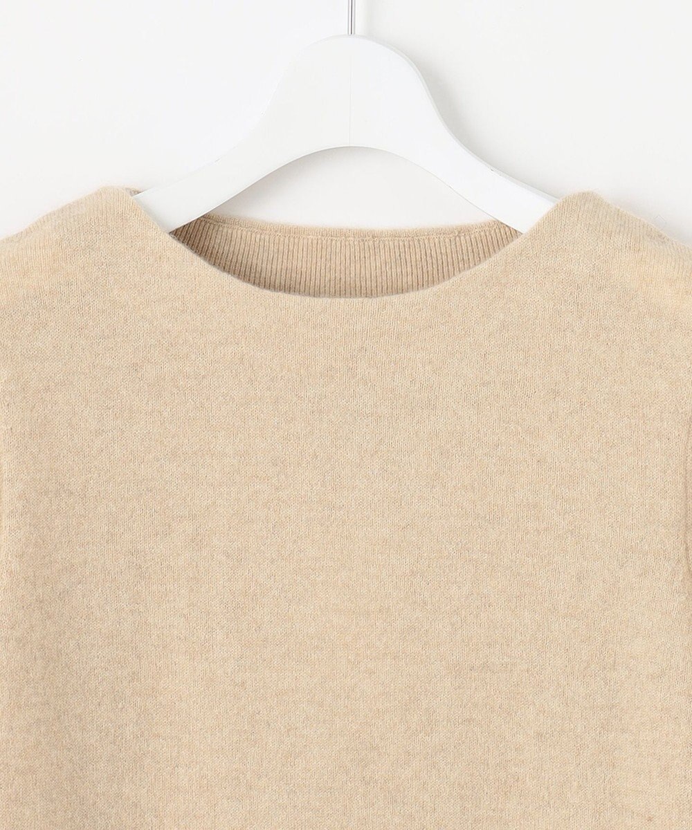 自由区 【洗える】ピュアカシミヤミルド ボートネック プルオーバー 