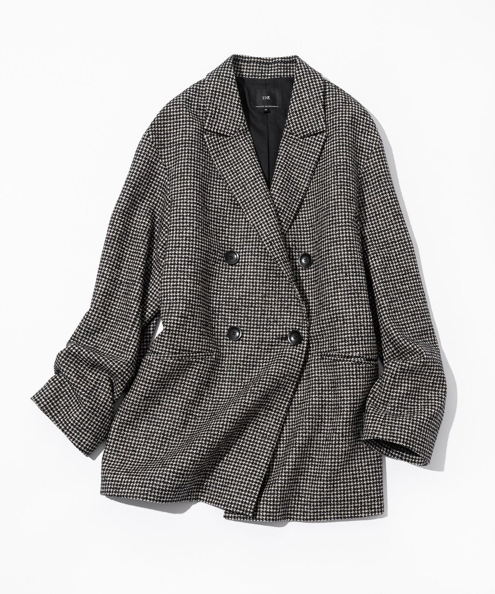 23区 S 【見上愛さん着用/VERY12月号掲載】ループミックスツイード ダブル ジャコット 