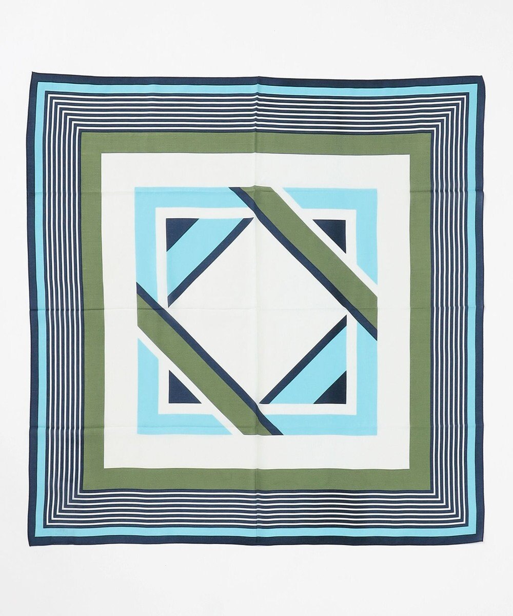 自由区 モダールラインプリント スカーフ 