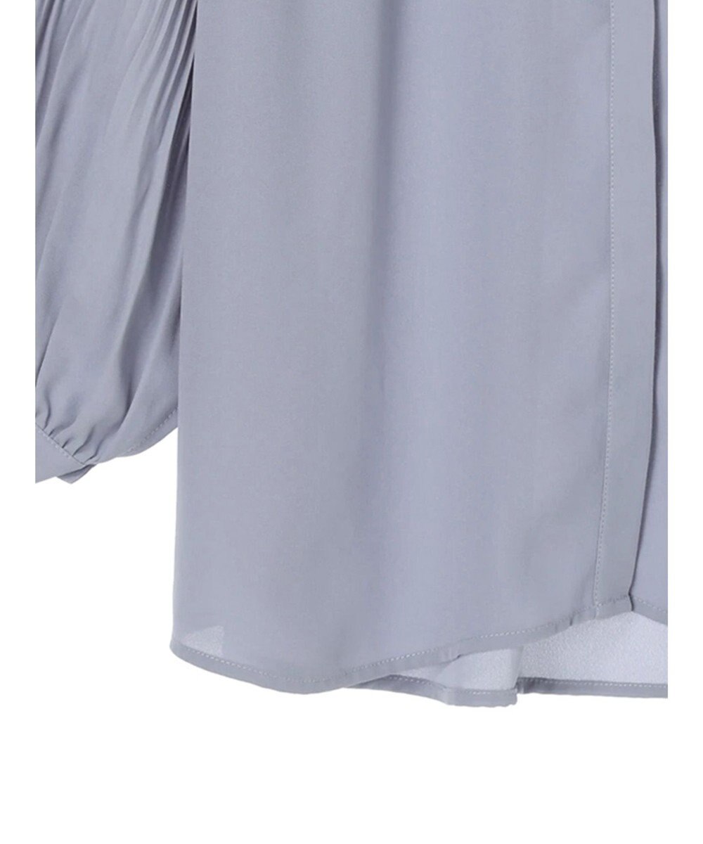 Green Parks 袖プリーツ衿付きブラウス 