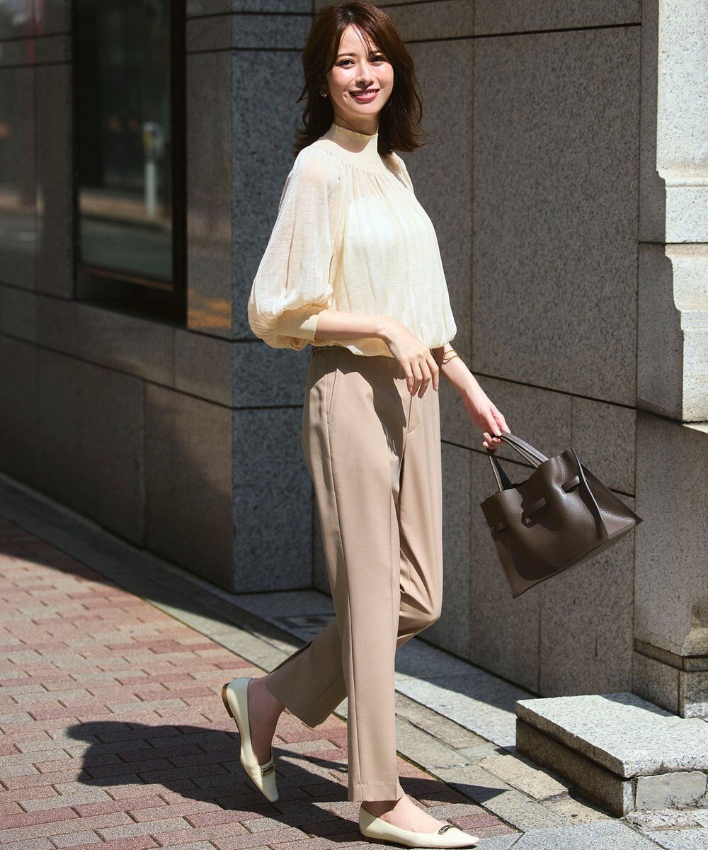 23区 L 【洗える】ベアトップ パッド付き キャミソール 