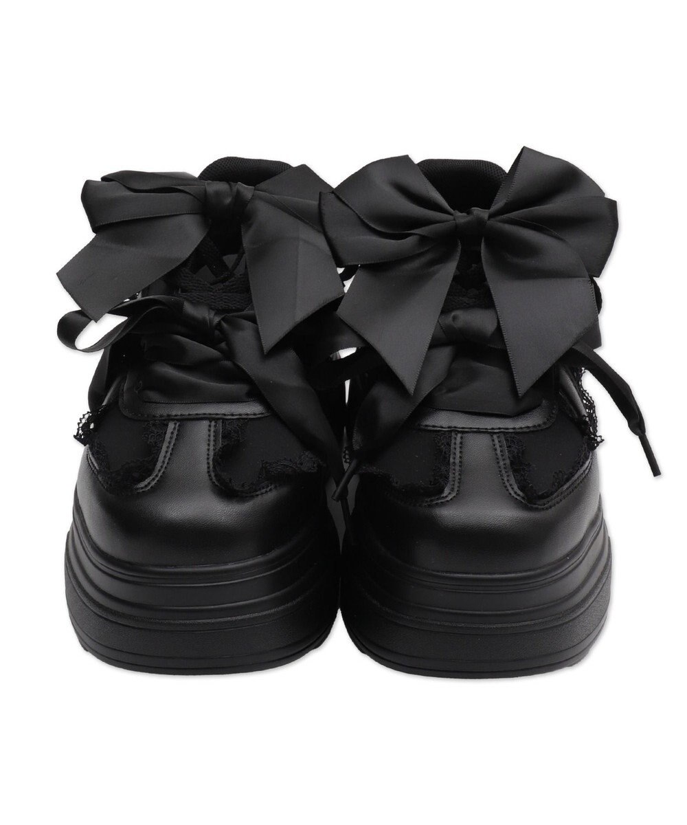 WEGO ダブルリボンフリルスニーカー 