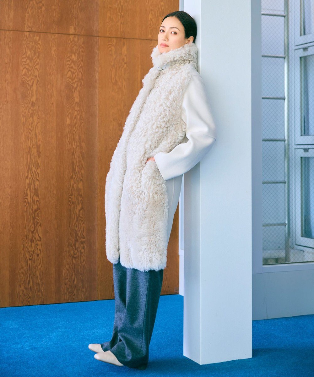 BEIGE， CORBY / ウエストゴムワイドパンツ 