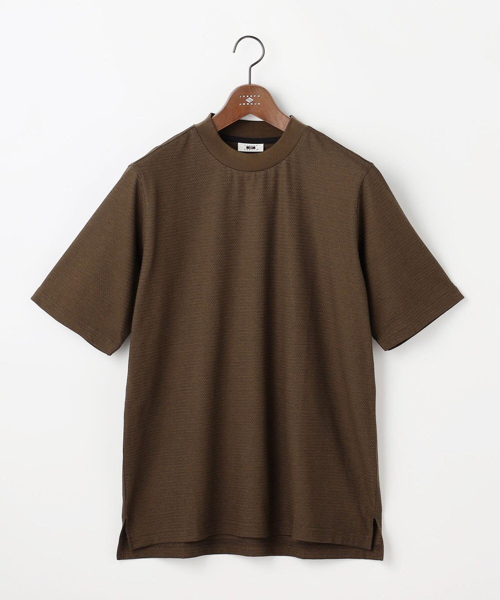 JOSEPH ABBOUD 【オリジナルジャージ生地/サラリ清涼/上質感】コンパクトブロックリンクス ドレス Ｔシャツ 