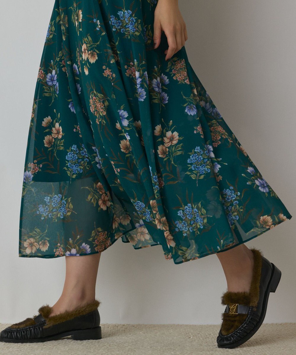 GRACE CONTINENTAL プリントセットアップワンピース 