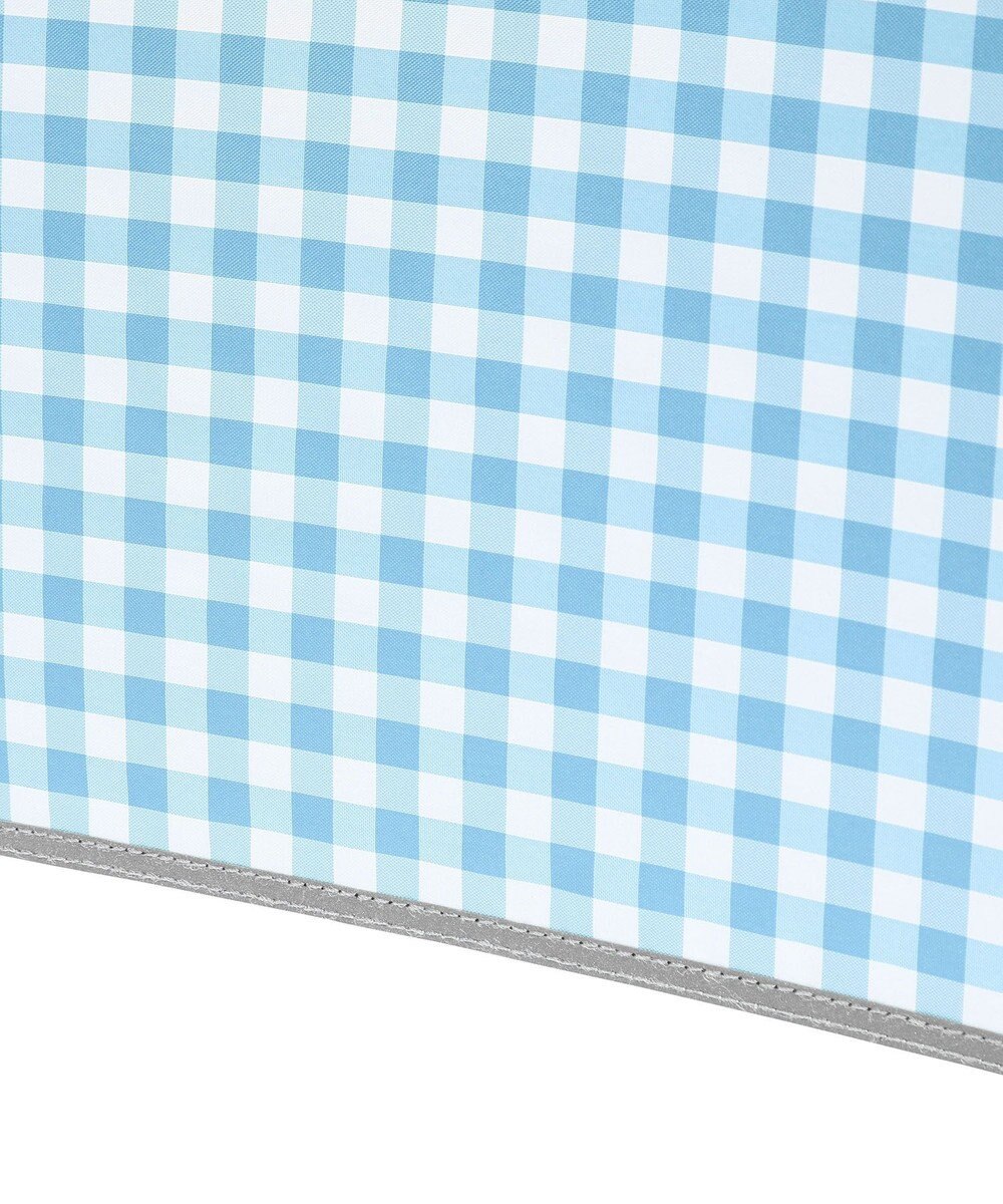 MOONBAT 【キッズ】晴雨兼用日傘 長傘 ギンガムチェック 裾リフレクター 50cm 遮光 遮熱 UV 