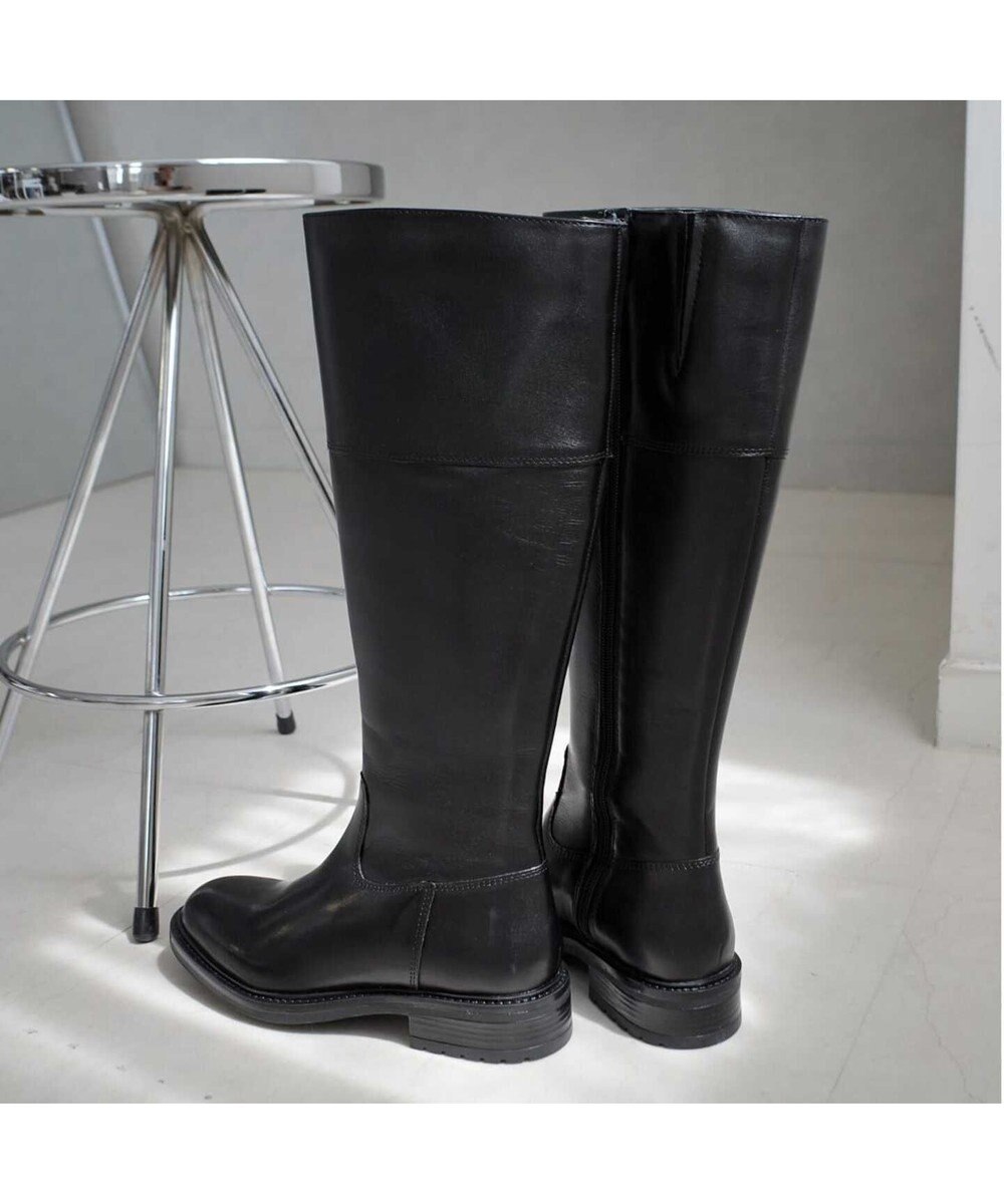 Pointer 本革ベーシック 裏起毛 ロングブーツ 