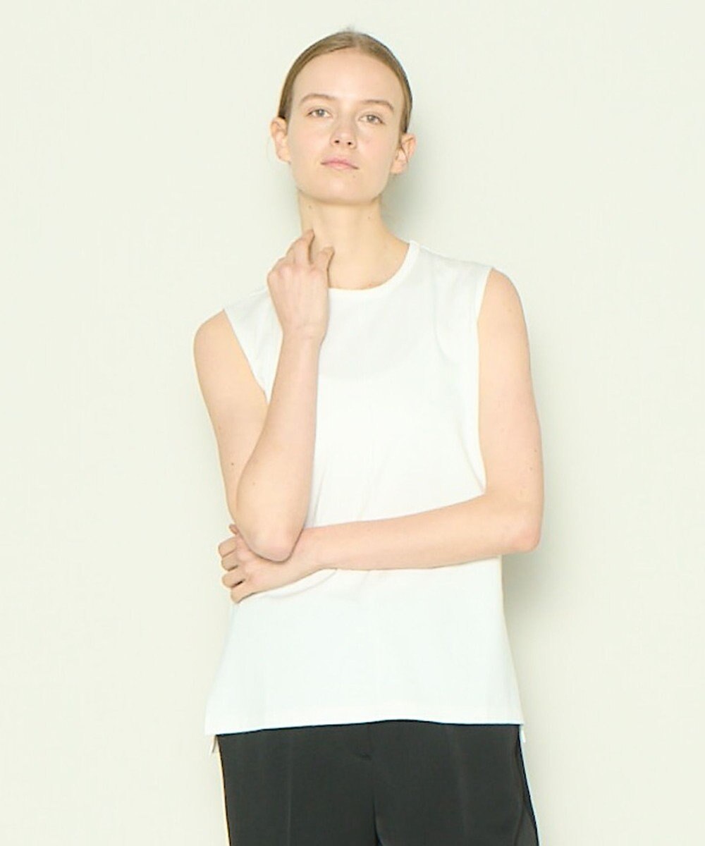 JOSEPH 【洗える】ロイヤルコットン　ラウンドネックカットソー 