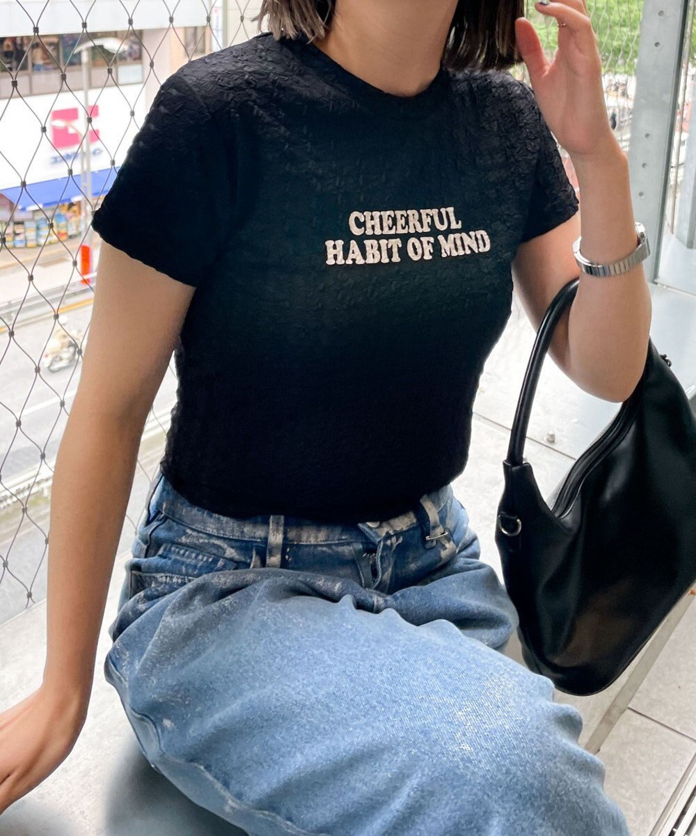 WEGO クリンクルプリントトップス 