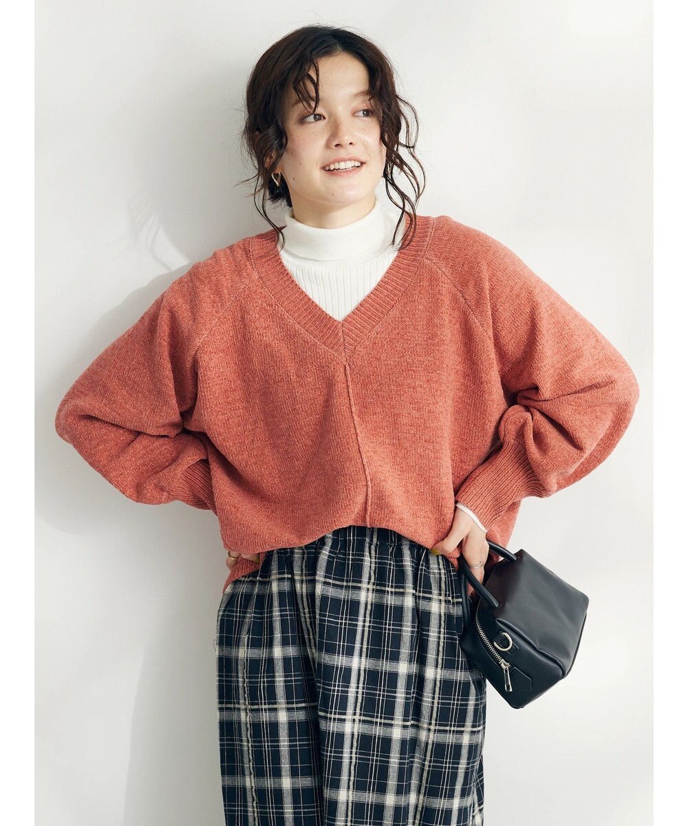 CRAFT STANDARD BOUTIQUE 洗えるコードモールＶネックプルオーバー 