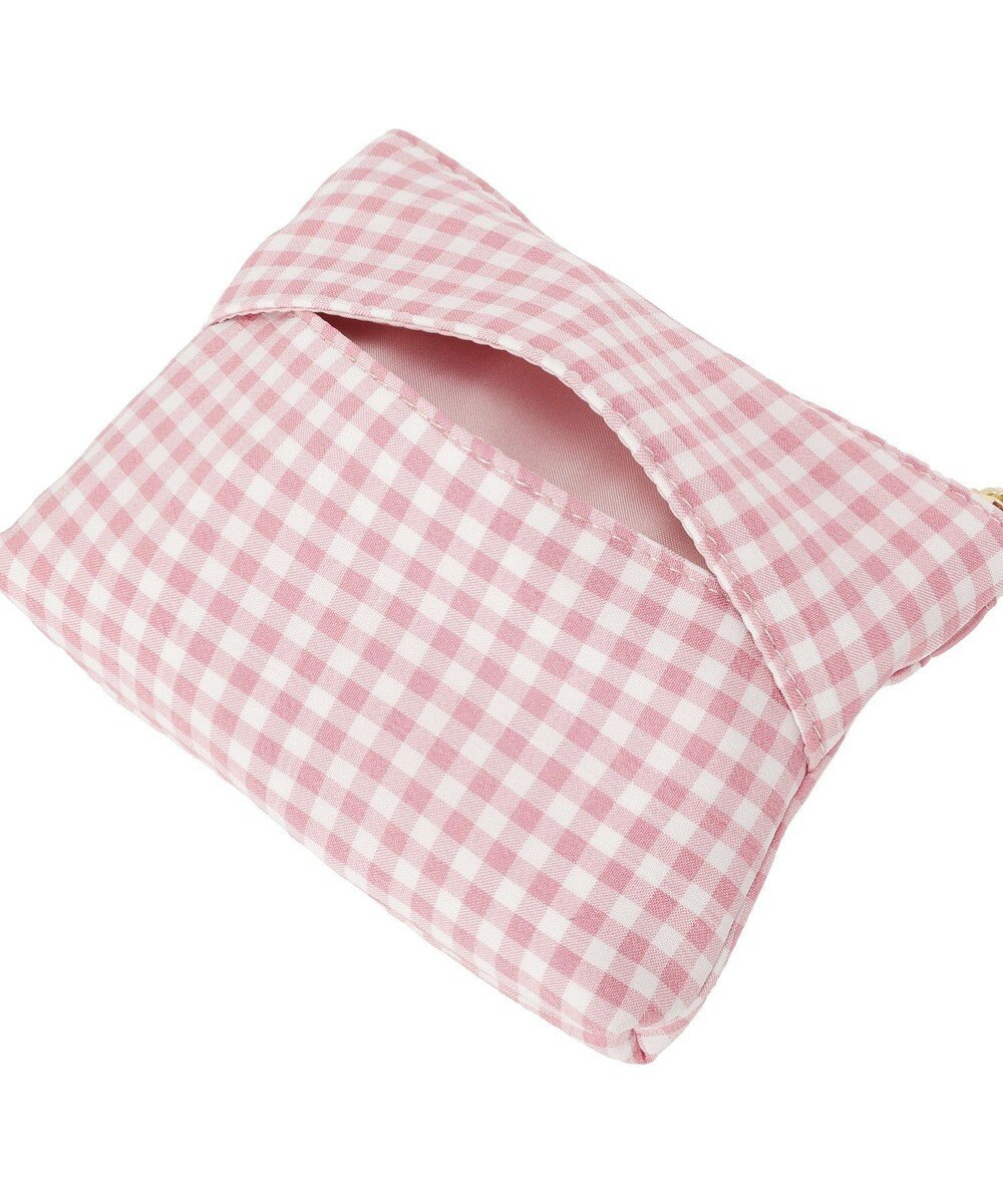 Maison de FLEUR ギンガムチェックスクエアポーチ 