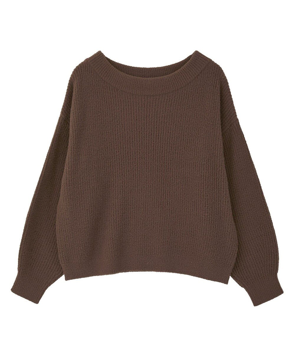 earth music&ecology パウダーシャギー畦プルオーバー 