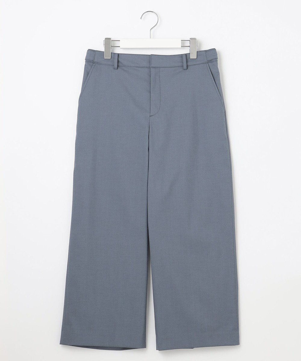 J.PRESS LADIES 【WEB限定カラーあり・セットアップ対応・洗える・撥水・防汚】コットンFITTYシャーク ワイド アンクル パンツ 