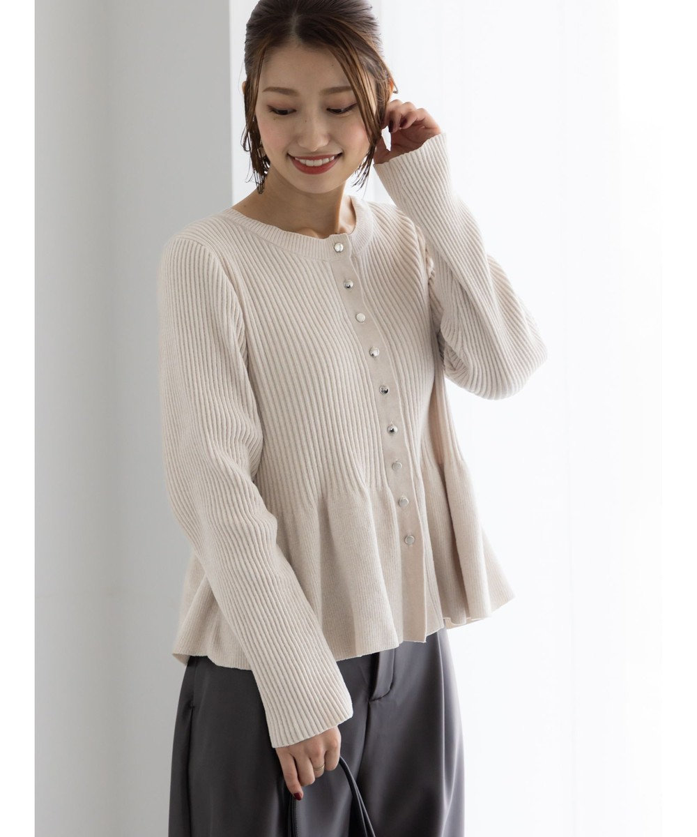 Te chichi モールペプラム2WAYニット 