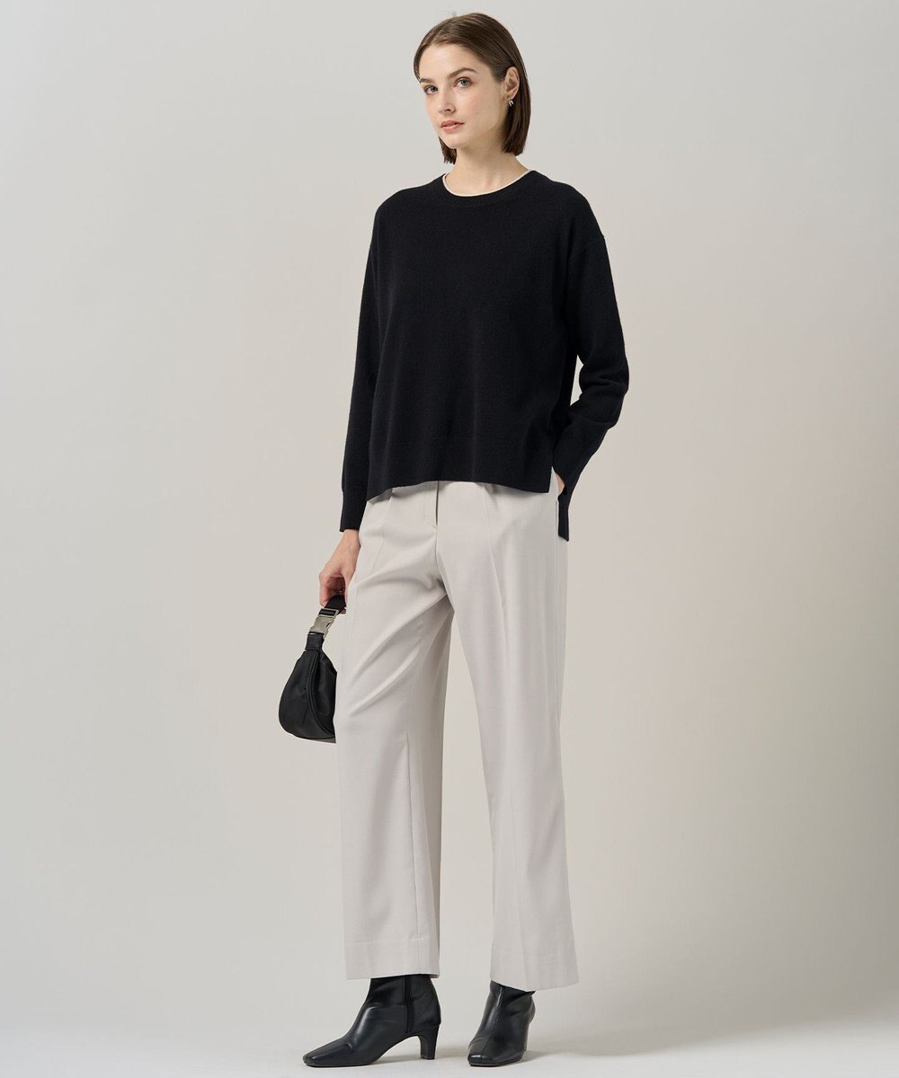 ICB 【新色追加】ソフトカシミヤミックス クルーネックニット 