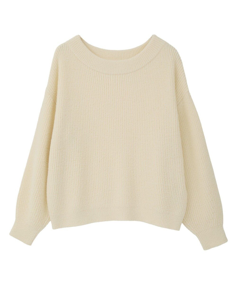 earth music&ecology パウダーシャギー畦プルオーバー 