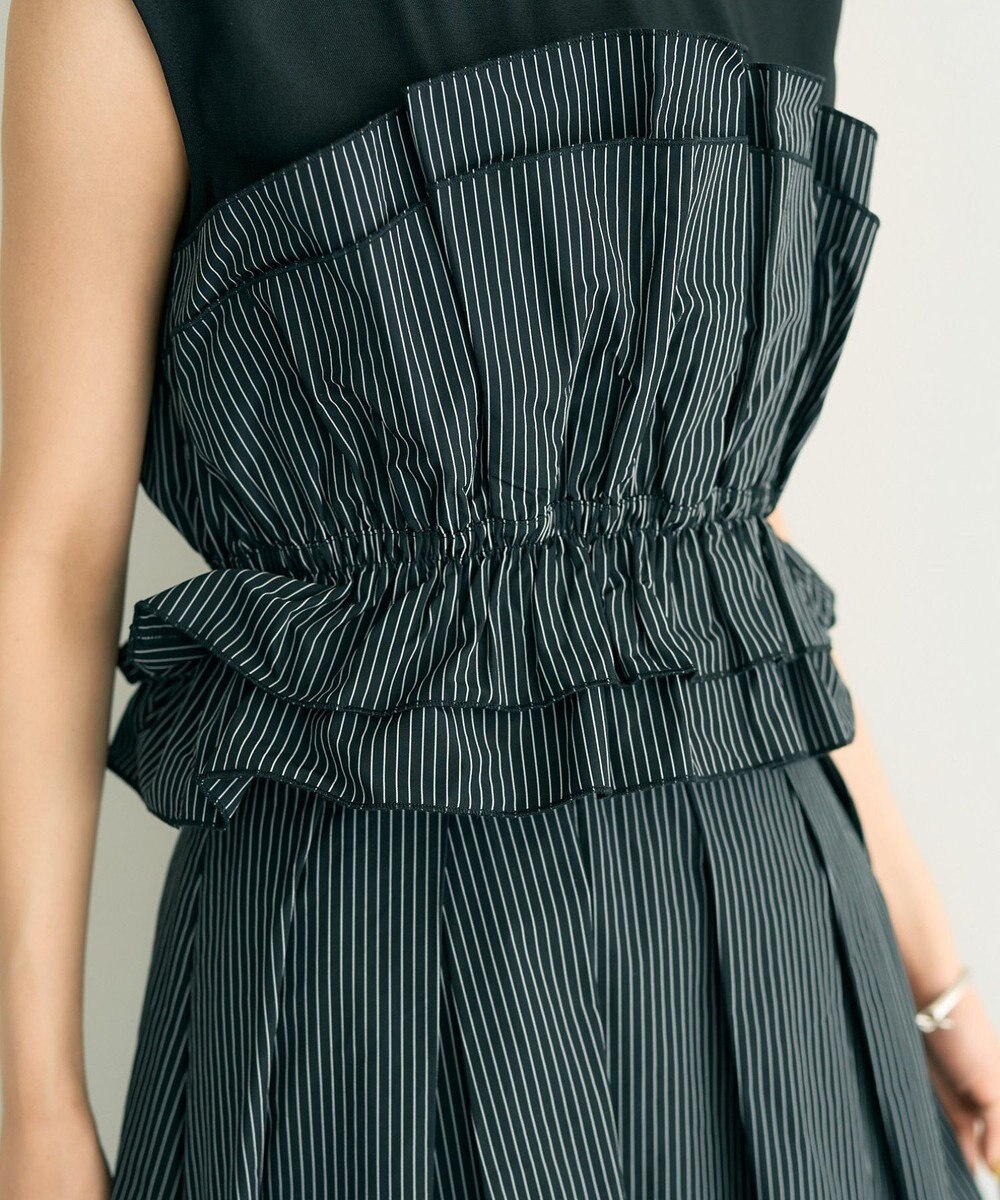 YECCA VECCA ビスチェドッキングブラウス 