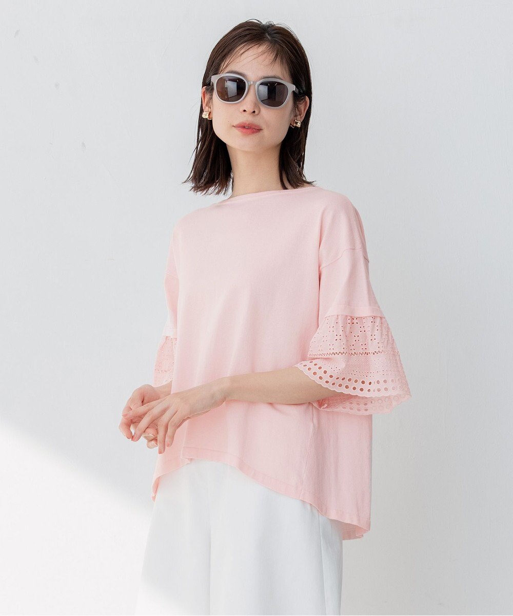 組曲 【WEB限定】レーススリーブ ニット 