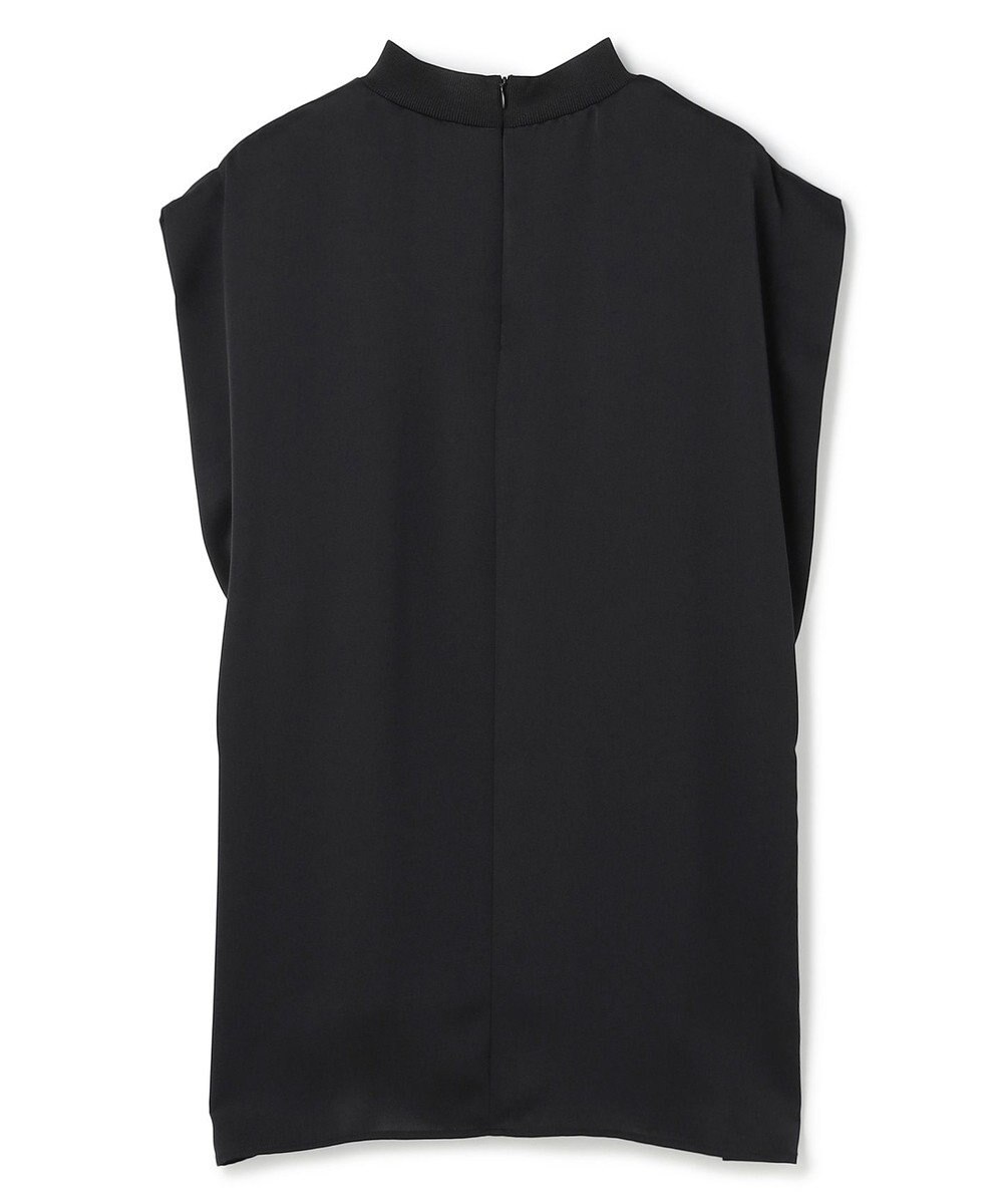 uncrave ライトダブルサテン タックブラウス 