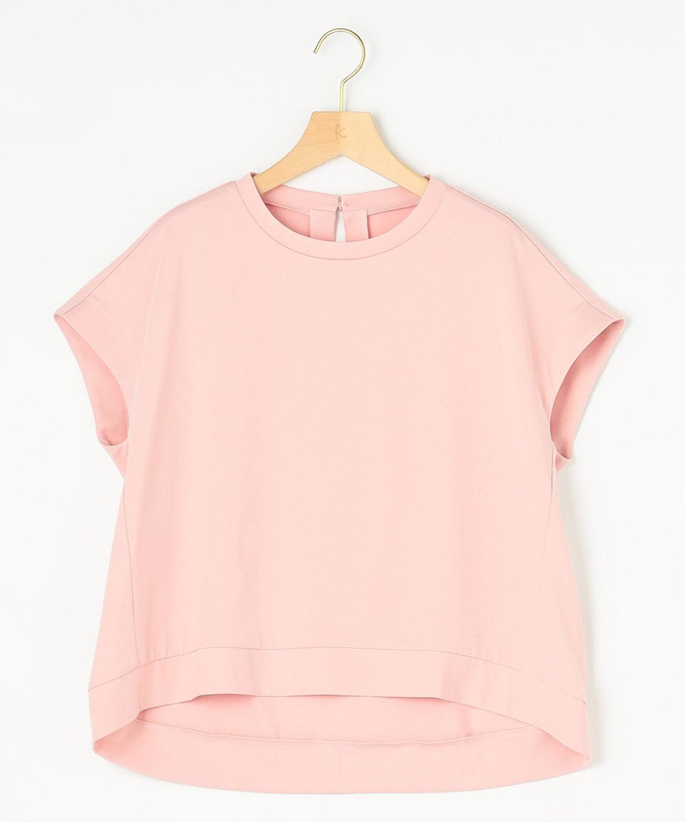 組曲 【汗ジミ防止・撥水】GIZAプレーティング天竺フレンチスリーブ カットソー 