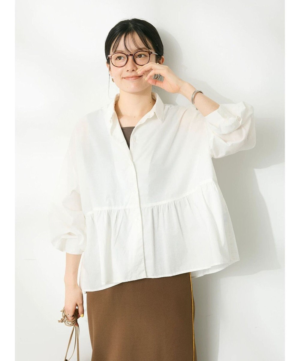 CRAFT STANDARD BOUTIQUE ペプラムブラウス（長袖） 