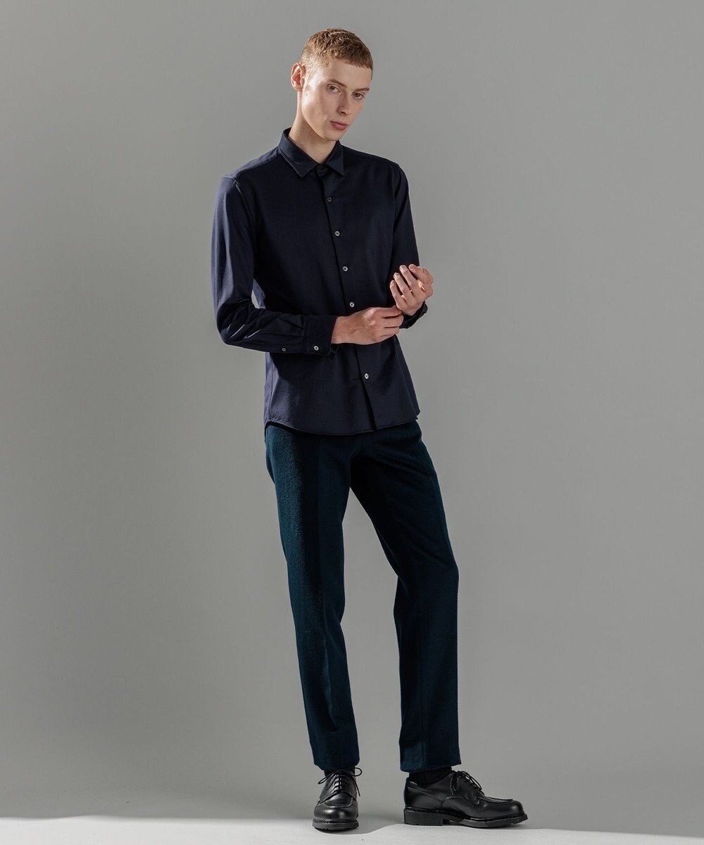 JOSEPH HOMME ツイルネルジャージー　レギュラーカラーシャツ 