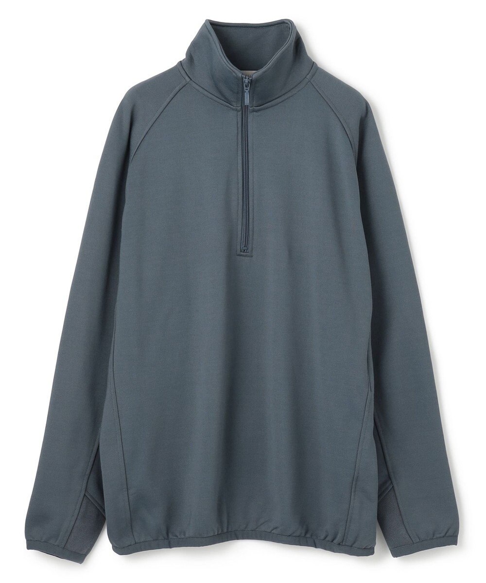 UNFILO MENS 【男女兼用】ナイロン裏毛 ハーフジップ 