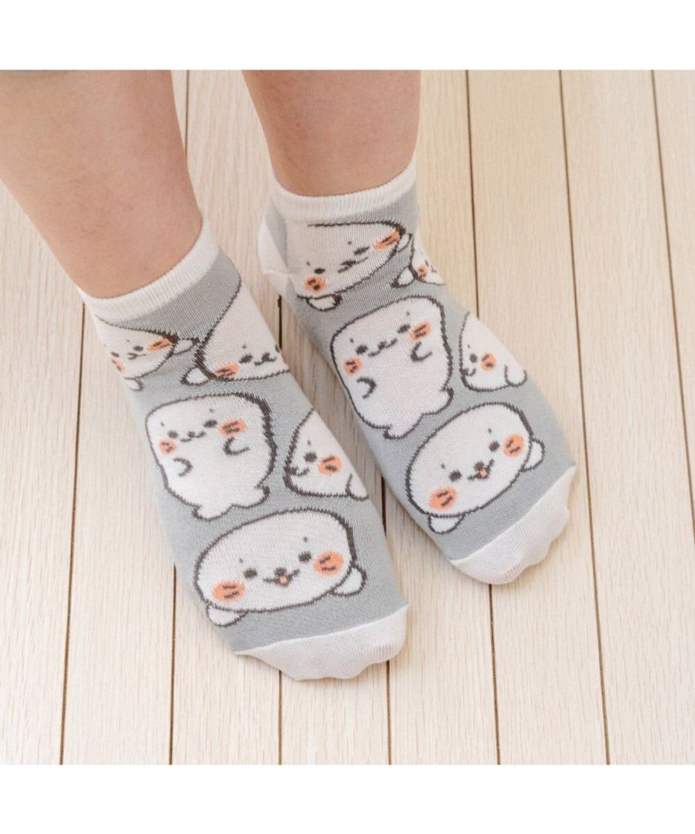 Mother garden しろたん スニーカー丈ソックス　3足セット 《顔ぼん/いっぱいいるよ/まかせておねがい》 21～24cm 