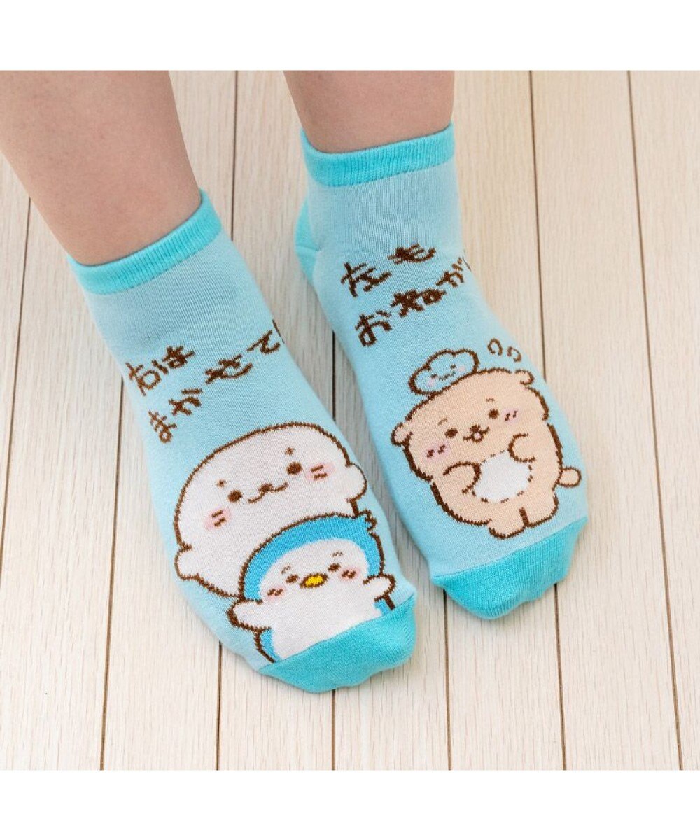 Mother garden しろたん スニーカー丈ソックス　3足セット 《顔ぼん/いっぱいいるよ/まかせておねがい》 21～24cm 